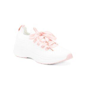 APANA White/pink Nitro Fly Sneakers